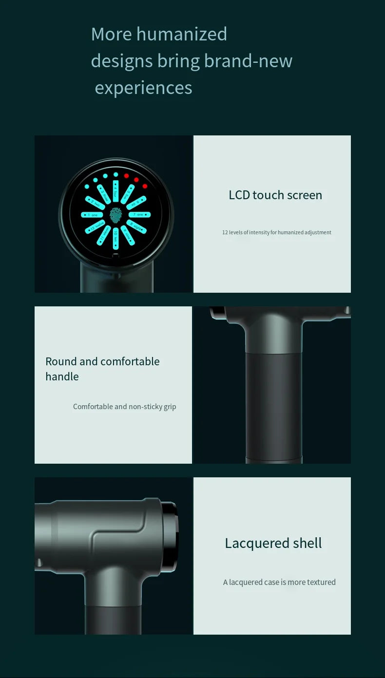 Electric Massage Gun for Deep Muscle Relaxation Body And Neck Massager/for Men And Women Fitness Equipment with Noise Reduction