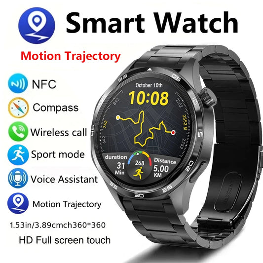 New Watch GT5 PRO NFC Smart Watch GPS Motion Trajectory HD Screen/Bluetooth Call Smartwatch Outdoor Sports Watches For Men