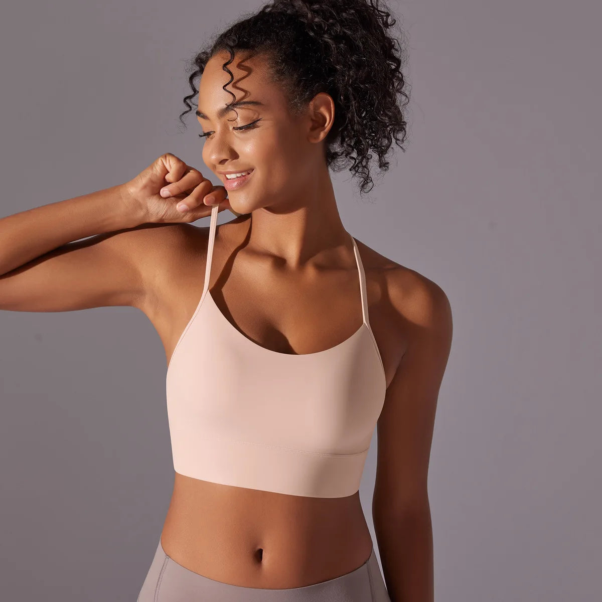 Women Sport Bra Fitness Yoga Top Underwear Soft Y Line Back Running/Gym Crop Top Workout Bra With Chest Pad Push Up Yoga Bra