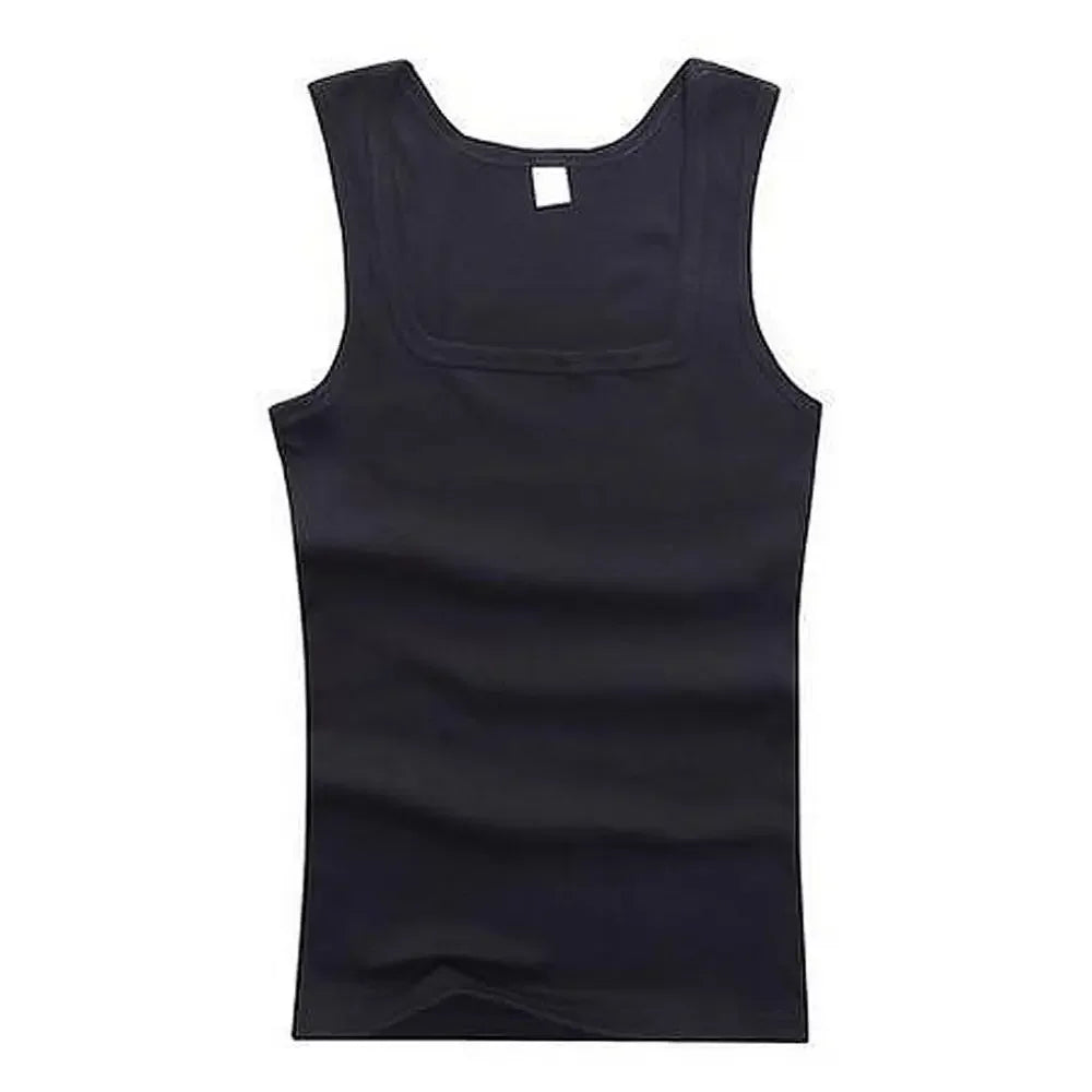 Hot Sale Men's Sleeveless Breathable Fitness Vest Basic Elastic Tank Top/Men's Cotton Bodybuilding T-shirt Classic Color Clothes