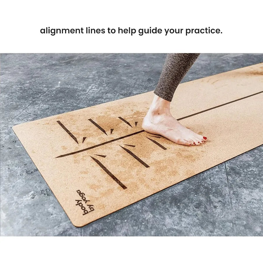 Luxury Cork Yoga Mat for Enhanced Comfort and Support/Fitness Environments Extra Thick Non Slip Design