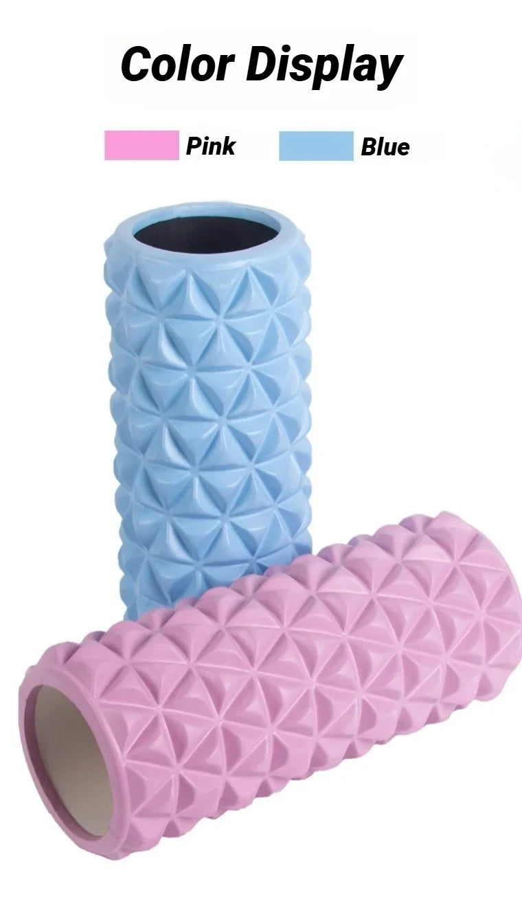 3D Diamond Foam EVA Massage Roller Hollow Yoga Column Fitness Equipment/For Muscle Physiotherapy And Sports Rehabilitation Roller