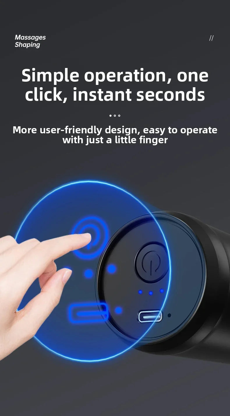 High Frequency Fascia Gun Relaxation Gun Sports Fitness/Muscle Relaxation Massager Full Body Massage 3 Gear