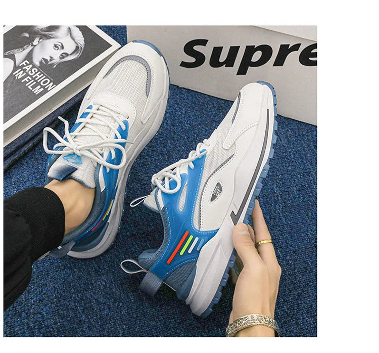 Fashionable Spring Autumn Seasons Casual Sports Men's Shoes/Upper Stitching  Size 39-44 Comfortable Shoes