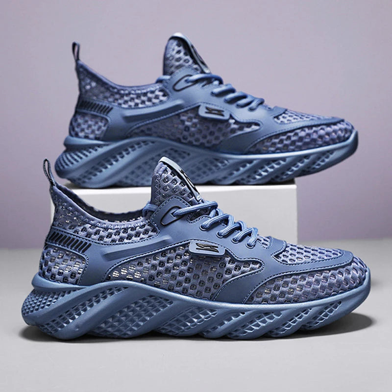 Outdoor Shoes Summer Thin Breathable Mesh Hollowed Out Shoes/for Men's Lightweight Sneakers Sports Running Shoes