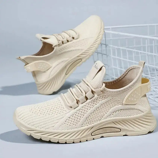 Women's Mesh Knit Running Shoes/Comfortable Non-Slip Slip-On Casual Athletic Sneakers