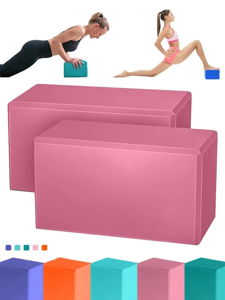 1PCYoga Building Blocks Cubes Pilates Bricks Reinforcement Sport Yoga Supplies/Exercise Home Exercise Equipment Fitness Block