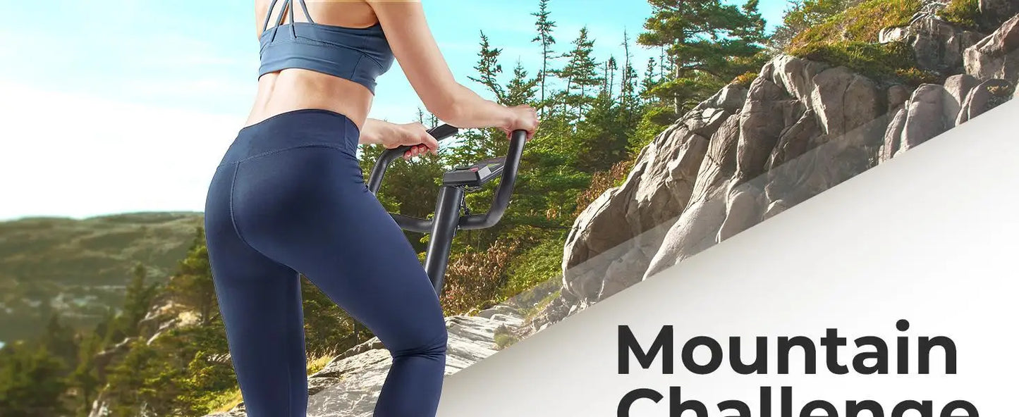 Health & Fitness Stair Stepper w/Handlebar Extended Step/Range Climber Machine for Legs, Core and Glute Workouts Connection