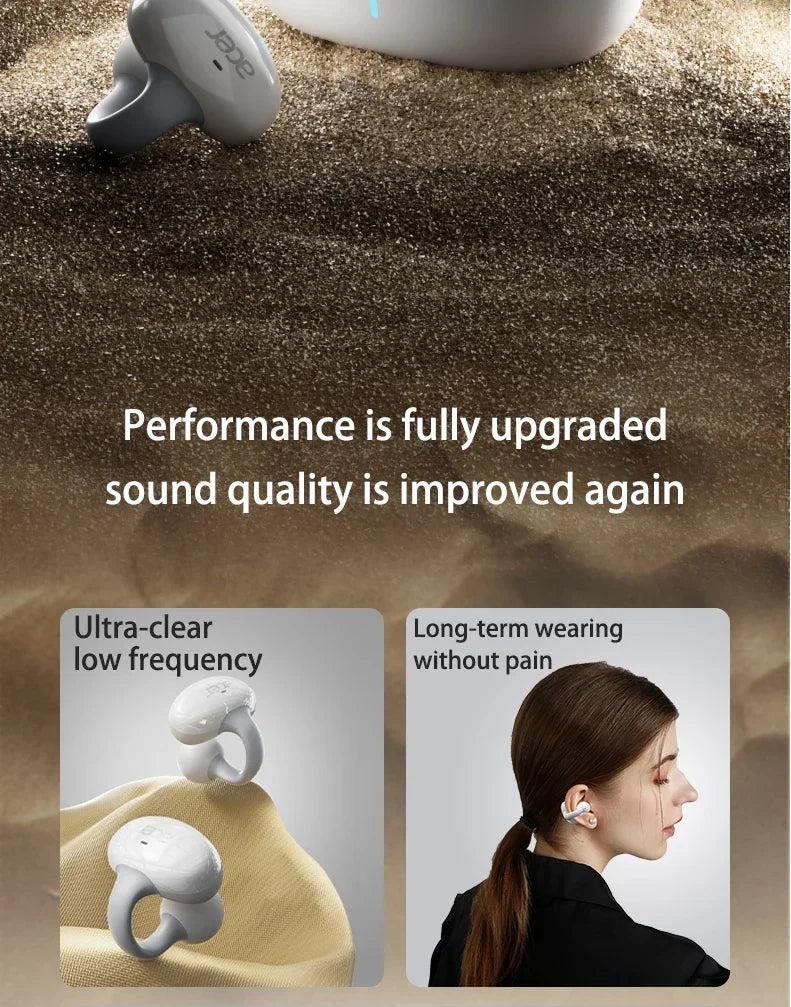 Acer OHR206 Clip-on OWS Bluetooth Ear phones IP5 Waterproof/Dolby Sound Quality AAC/SBC Wireless Sports Bluetooth 5.4 Headphones