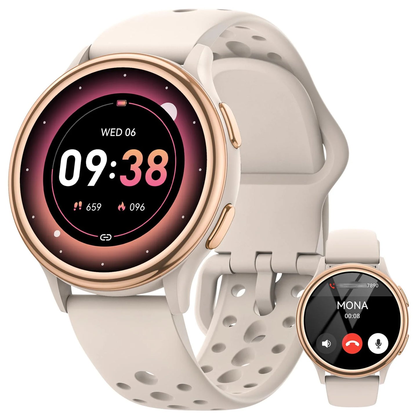 Smart Watches for Women [400+Watch Faces/Calls/Female Health]/1.27" Fitness Tracker Smartwatch for iPhone ＆ Android