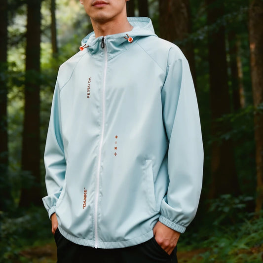 UPF50+ Ice Silk UV Sun Protection Jacket Men Outdoor Softshell/Windbreaker Hiking Camping Coats Lightweight Sunscreen Skin Coats