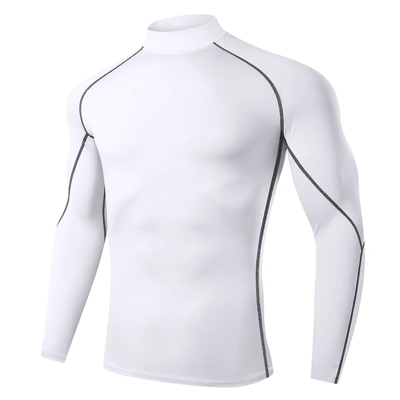 Men Running T shirt Quick Dry Bodybuilding Sport Shirt Long Sleeve/Compression Top  Fitness Tight Rash Guard Gym T-Shirt Men
