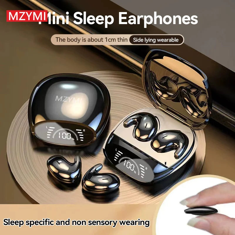 MZYMI Invisible Sleep Wireless Earphone MD528 TWS Bluetooth Earbuds/Noise Cancelling Headphones In Ear Sleeping Headset