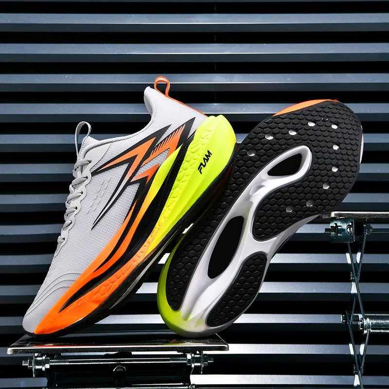 Men Running Shoes Speciality Marathon Sports Shoes Breathable/Lightweight Carbon Board Women's Trend Athletic Sneakers
