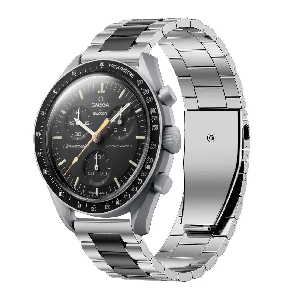 20mm Stainless Steel Strap For Omega X Swatch Joint Moon watch/Metal Folding Buckle Wristband Bracelet For Moon watch Accessory