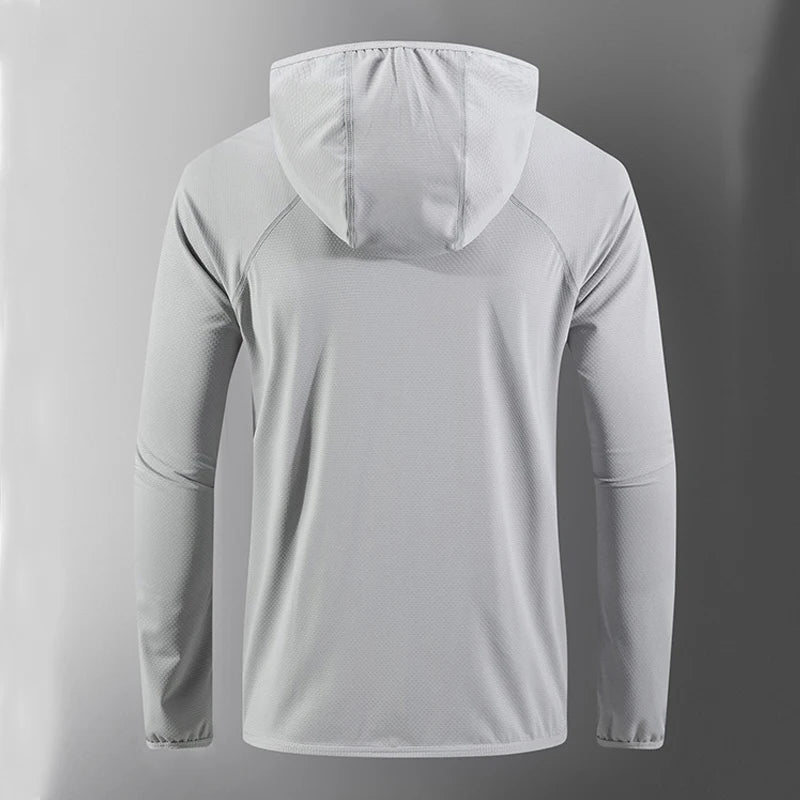 UPF50+ Summer UV Protection Hoodie Unisex Breathable Ice Silk/Outdoor Sports Couple's Beach Street Style Lightweight Jacket