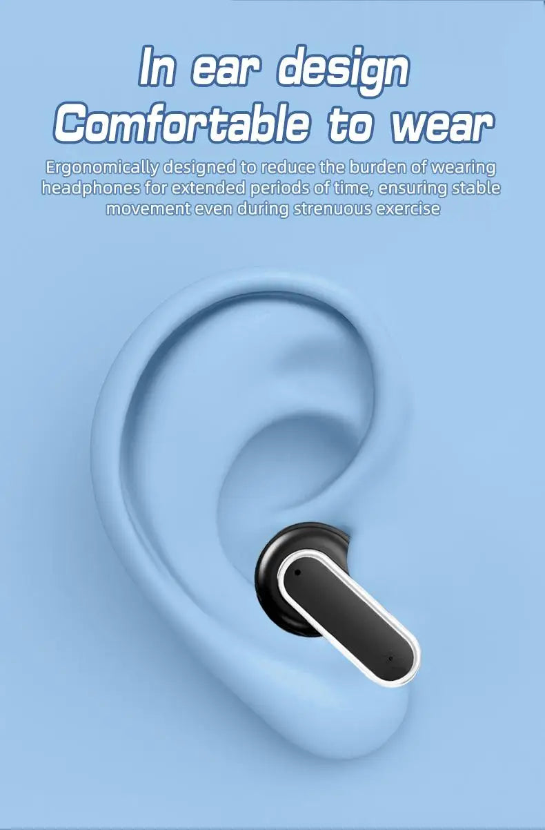 New Wireless Bluetooth earphones with multifunctional digital display screen/support earphone high aesthetic value earphone