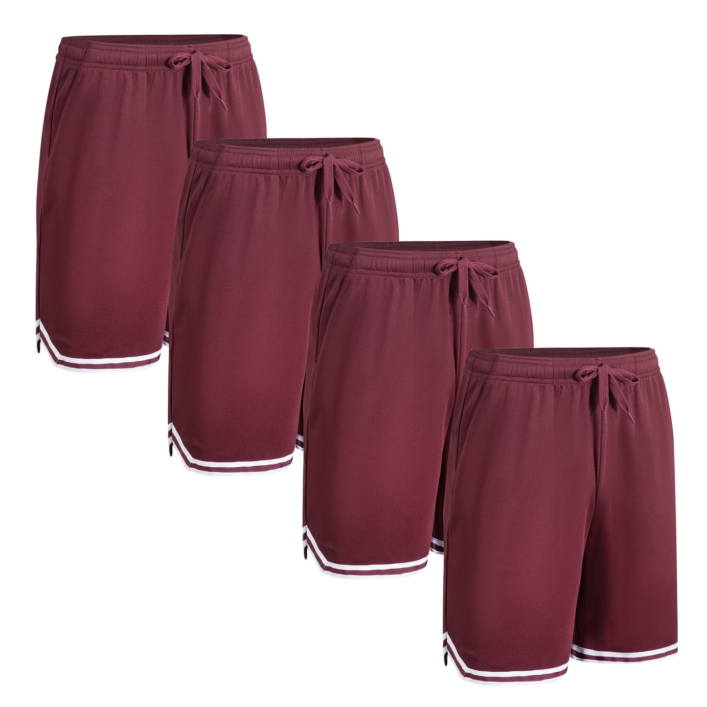 4-piece set of summer men's basketball shorts casual sportswear/suitable for daily wear and sports training