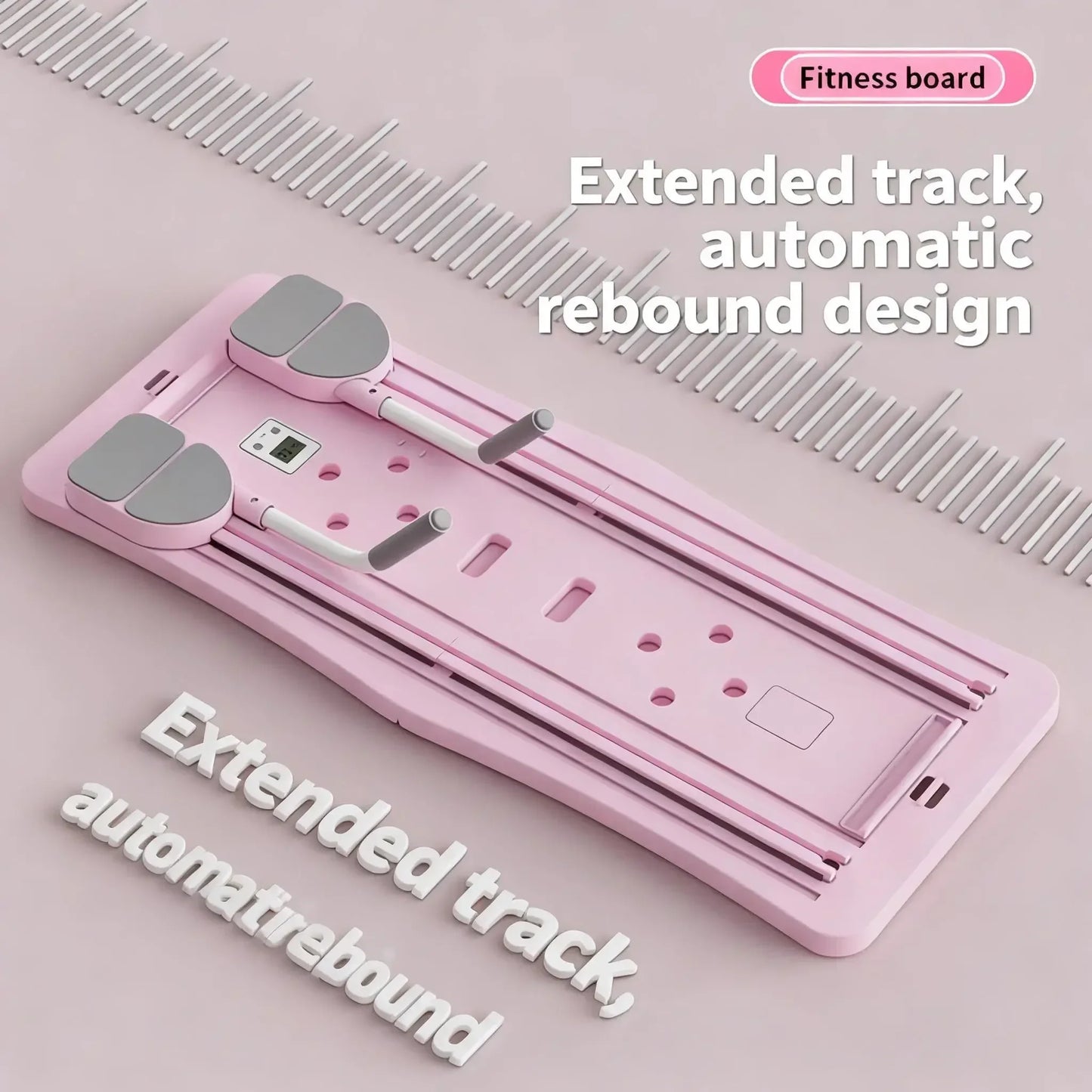 Multi-Functional Ab Workout Board Foldable Core Trainer Equipment/with Resistance Bands Push-Up Bars Abdominal Trainer