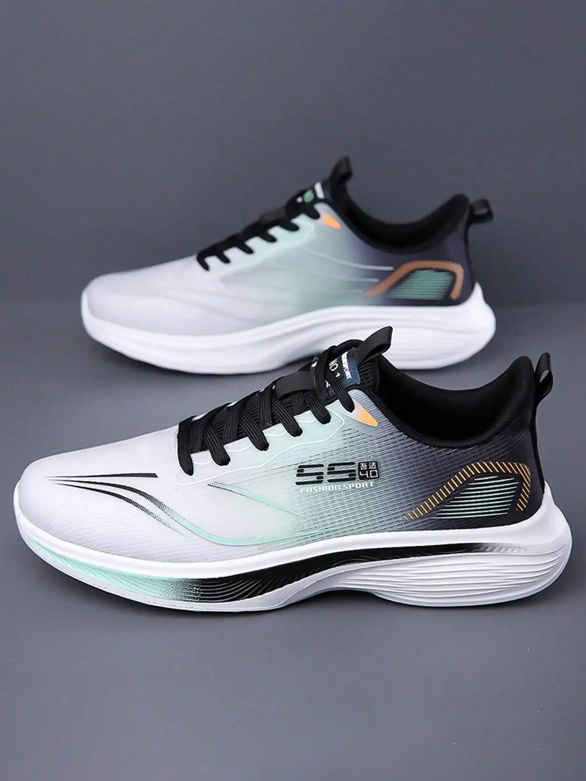 Lightweight Breathable Men's Running Shoes With Shock-Absorbing Sole/Non-Slip Wear-Resistant, Perfect For Daily Workouts
