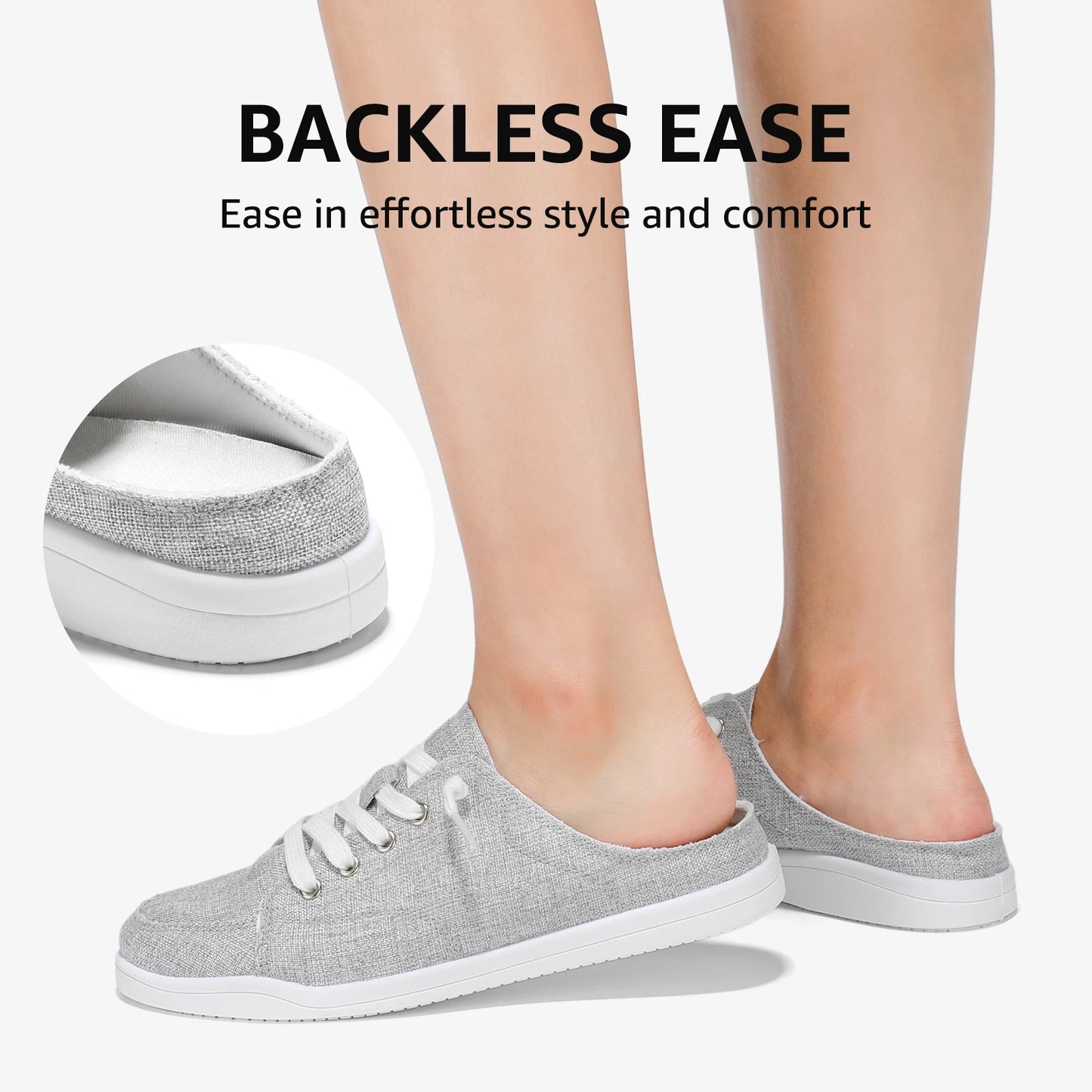 STQ Slip On Orthopedic Shoes Women Backless Casual/Plantar Fasciitis Relief Mule Sneakers Women Shoes