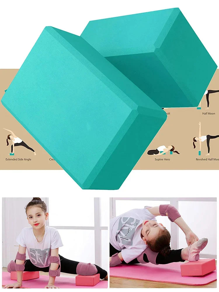 1PCYoga Building Blocks Cubes Pilates Bricks Reinforcement Sport Yoga Supplies/Exercise Home Exercise Equipment Fitness Block