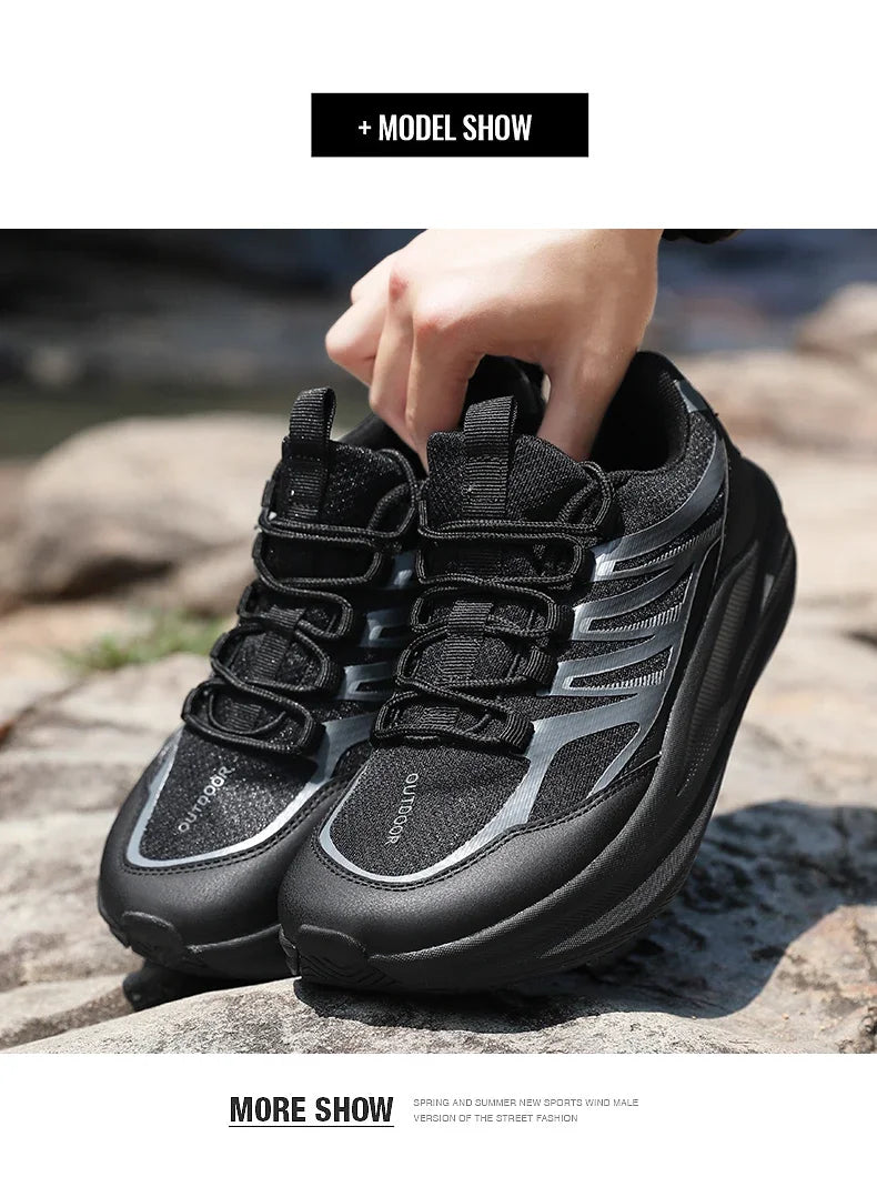Extra Wide Feet Men Mesh Athletic Sneakers Lightweight Breathable/Casual Trainers Shock Absorb Insole Outdoor Jogging Footwear
