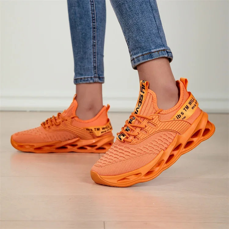 Hot Sale Pink Casual Sneakers Women Blade Shoes Big Light/Breathable Running Shoes Shoes Men Mesh Sports Sneakers