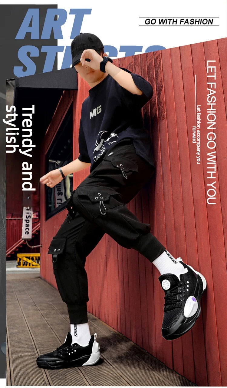 Unisex Basketball Shoes High-Quality Mesh Breathable Fashion/Summer Sports Shoes Shock-Absorbing Teen Basketball Boots