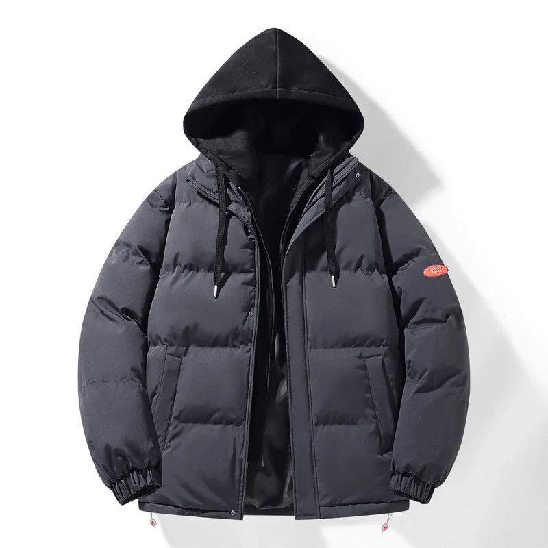 Fashion Men's Hooded Parka Jackets Thick Warm Outdoor Streetwear/Casual Winter Quality Male Puffer Jacket Couple Coats