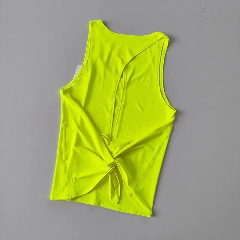 Women's Sleeveless Gym Shirts Tops Yoga Sports Vest Fitness/Loose Sport Shirts Female T-Shirts for Workout Exercise Tank Tops