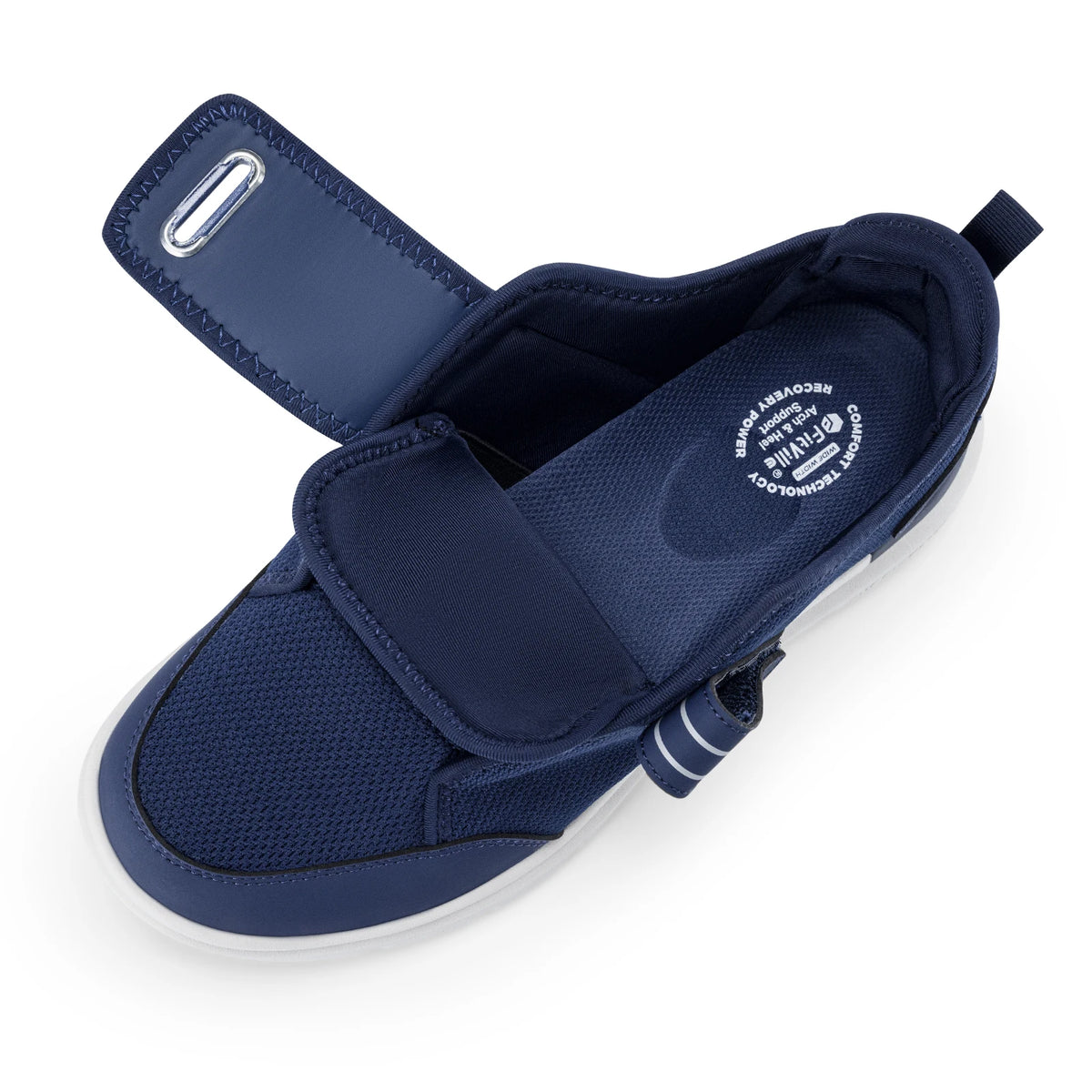 FitVille Diabetic Shoes for Men Extra Wide Hook and Loop Walking Shoes/for Elderly for Swollen Feet Foot Pain Relief Neuropathy Shoes