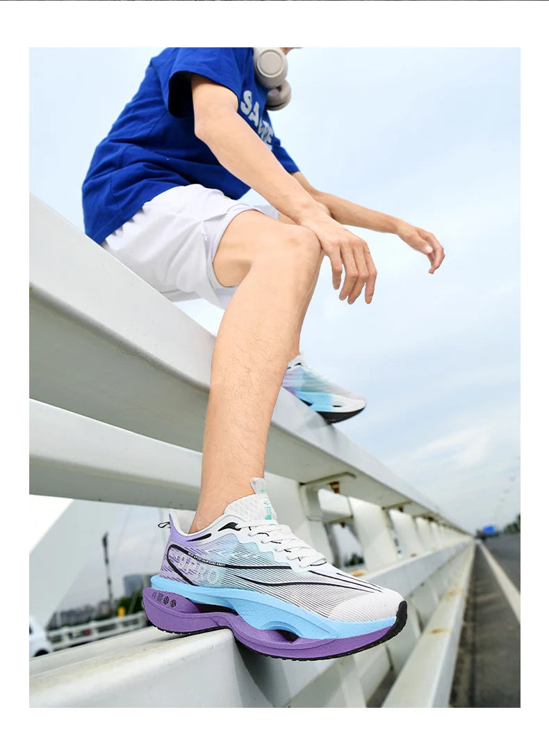 Men Running Shoes Cushion Stable Lightweight Sport Shoes Mesh Breathable/Casual Sneakers Women Non-slip Outdoor Athletic Shoes