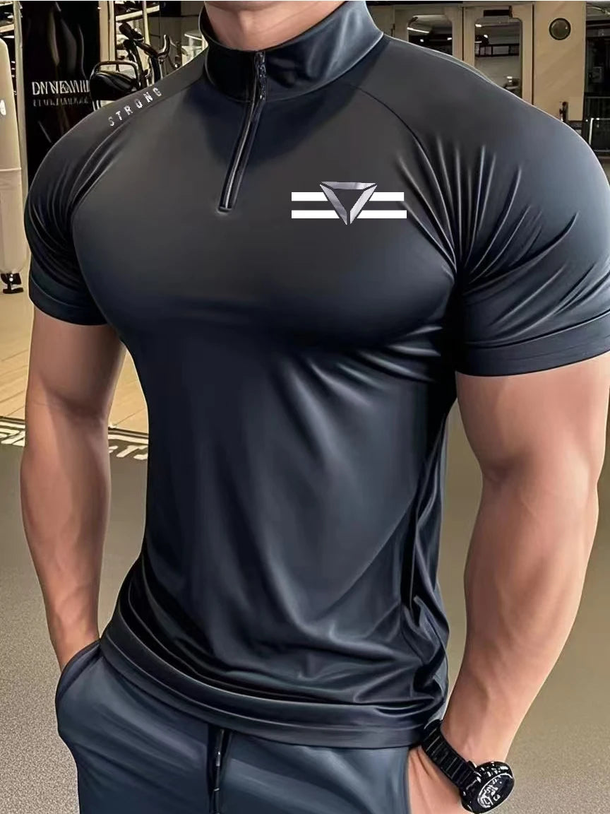 Men's T-shirt A New Fashion Trend For Fitness And Sports/Round-neck T-shirt Simple And Versatile Summer Casual Short-sleeved