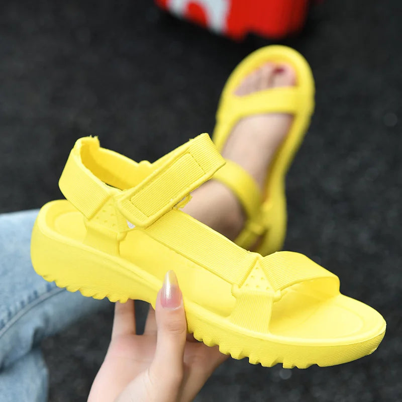 Women's Sandals Fashion Trend Anti-slip Wear-resistant Lightweight/EVA Flat Sandals for Women Outdoor Beach Shoes for Women