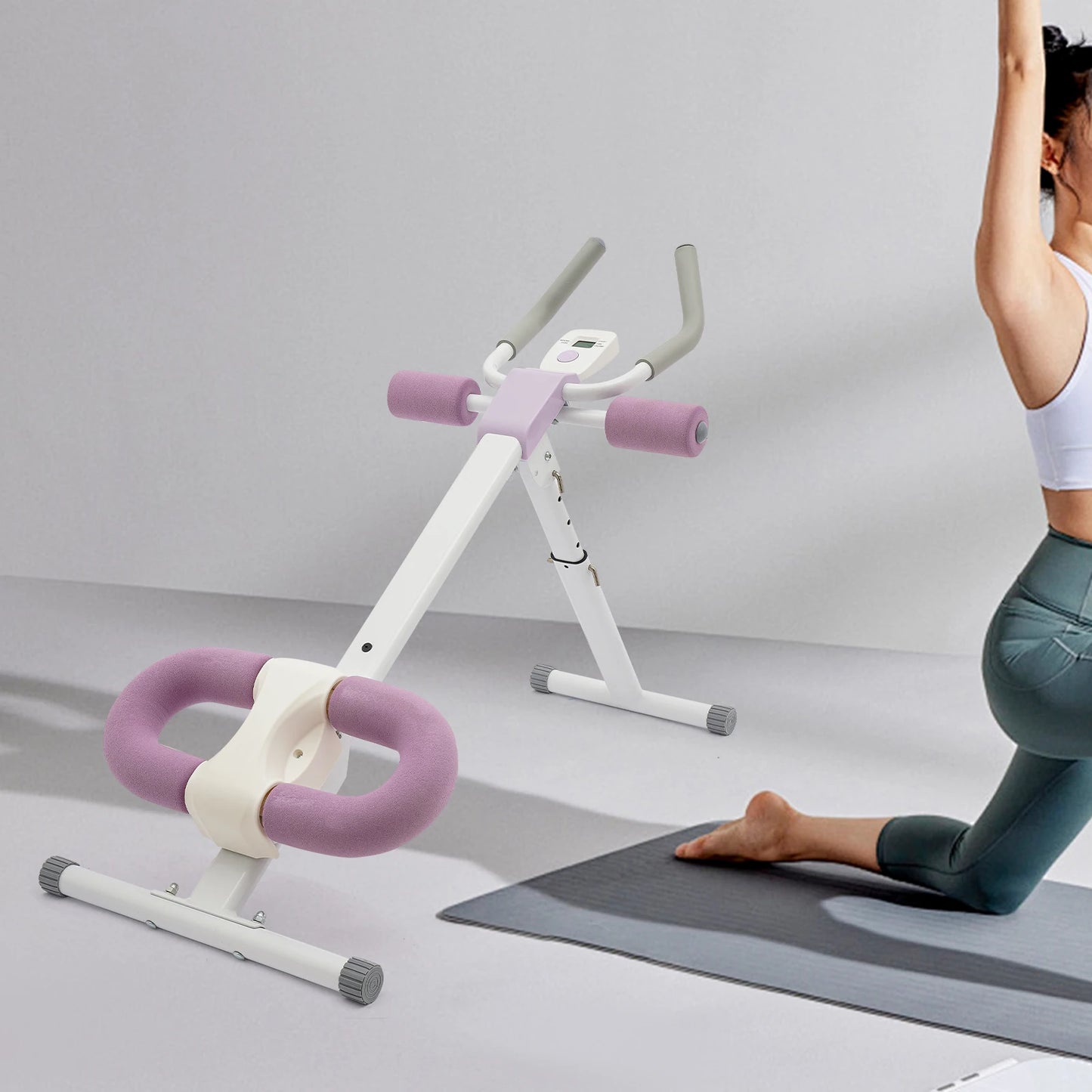Foldable Abdominal Exercise Machine Abdominal Workout Equipment/Abdominal Trainer Machine for Homes Offices Gyms