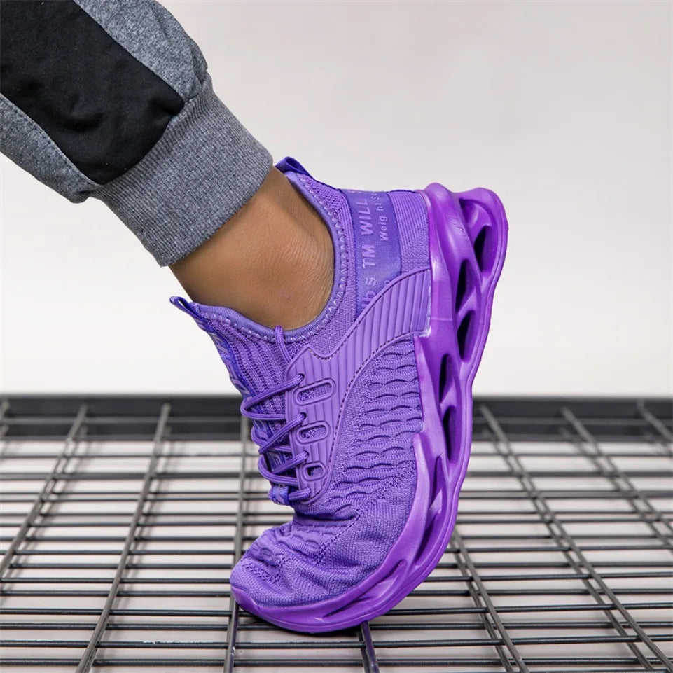 Hot Sale Pink Casual Sneakers Women Blade Shoes Big Light/Breathable Running Shoes Shoes Men Mesh Sports Sneakers
