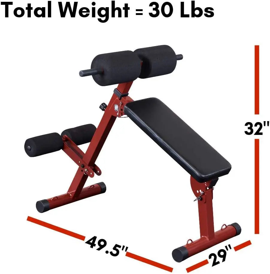 Fitness Hyperextension Bench (BFHYP10) for Back Extension/Glutes & Ab Exercises Reverse Hyper Machine for Muscle Building