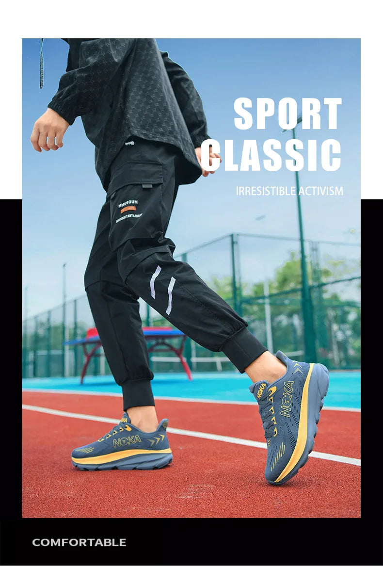 Men's Athletic Shoes with Thick Soles Offer Comfort and Breathability/Perfect for Daily Jogging and Fitness Training