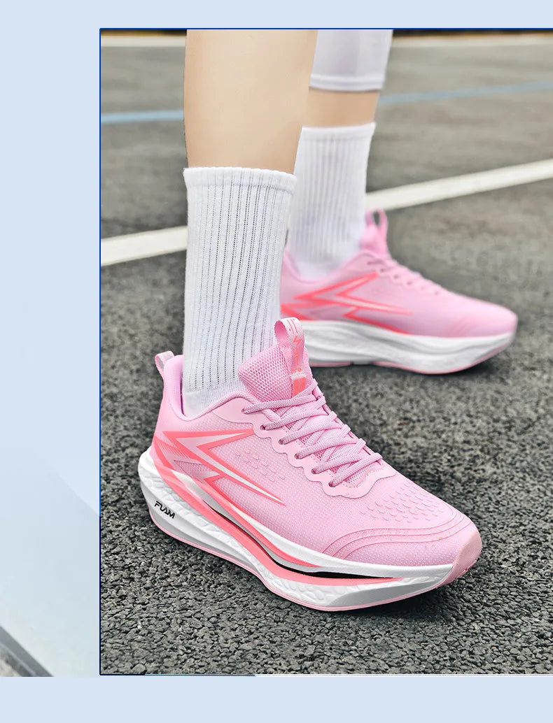 Men Running Shoes Speciality Marathon Sports Shoes Breathable/Lightweight Carbon Board Women's Trend Athletic Sneakers