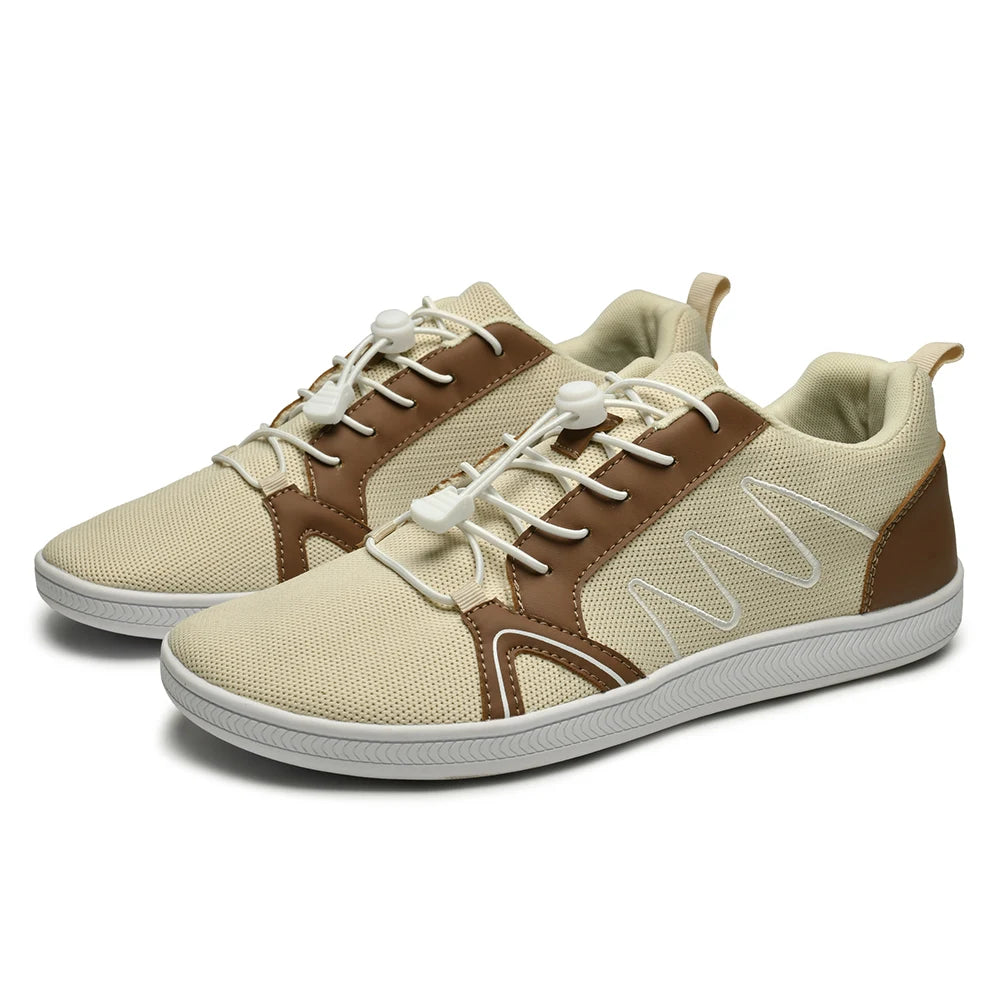 Minimalist Barefoot Shoes Non Slip Cross Trainer Shoes Breathable Wide Toe/Walking Shoes Casual Mesh Sneakers for Outdoor Sports