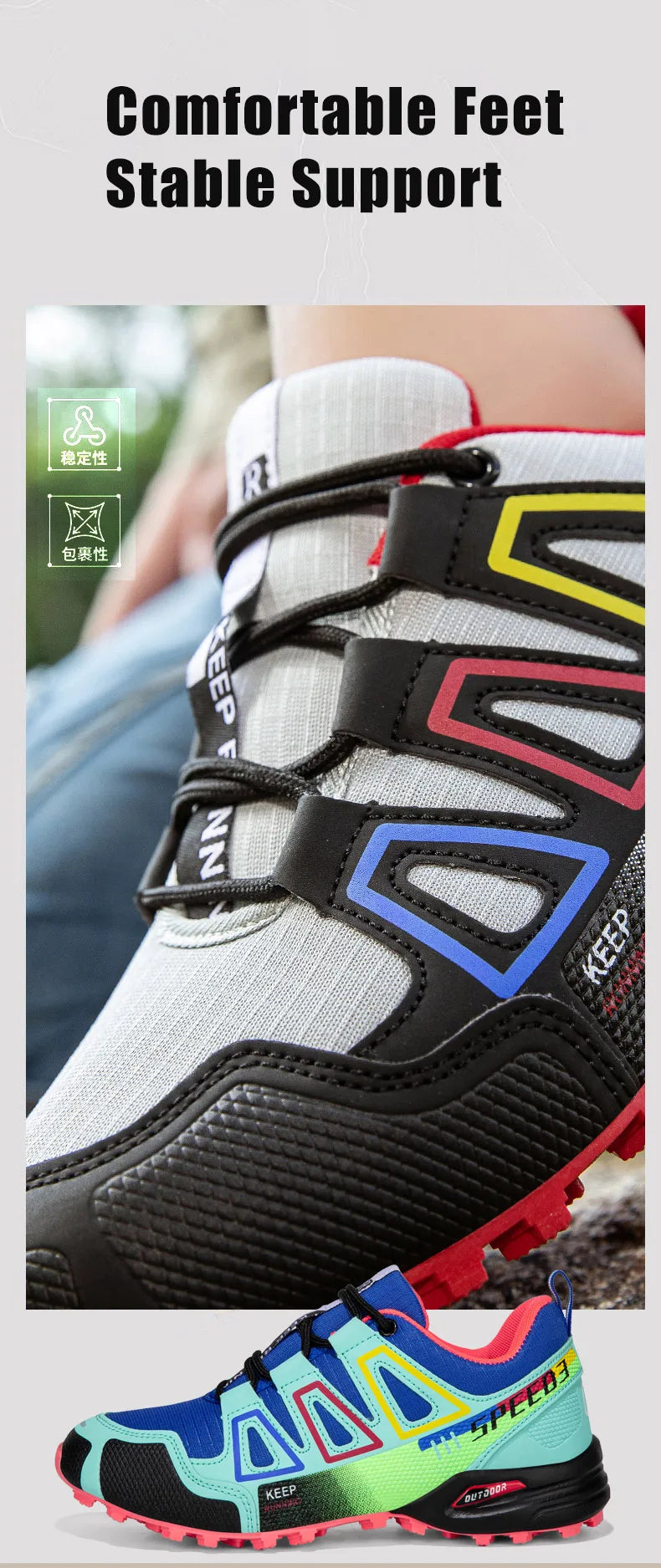 Women's Hiking Shoes Waterproof Outdoor Sports Shoes Women's Walking/Travel Sports Shoes Bicycle Sports Shoes Running Shoes