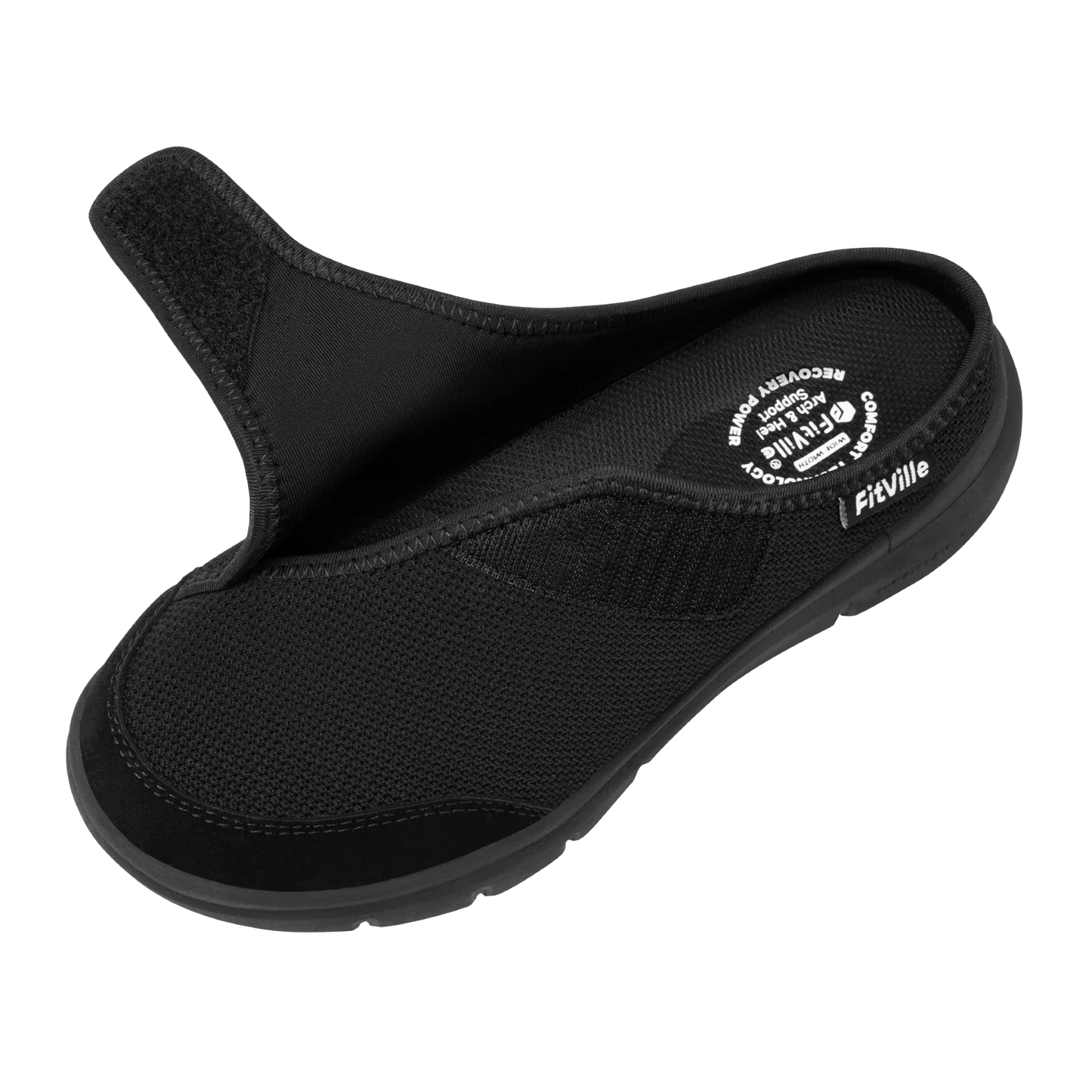 Orthopedic Slippers for Women Wide Fleece Lined Clogs with Arch Support/Recovery Orthopedic Shoes Comfortable Slip-On Footwear