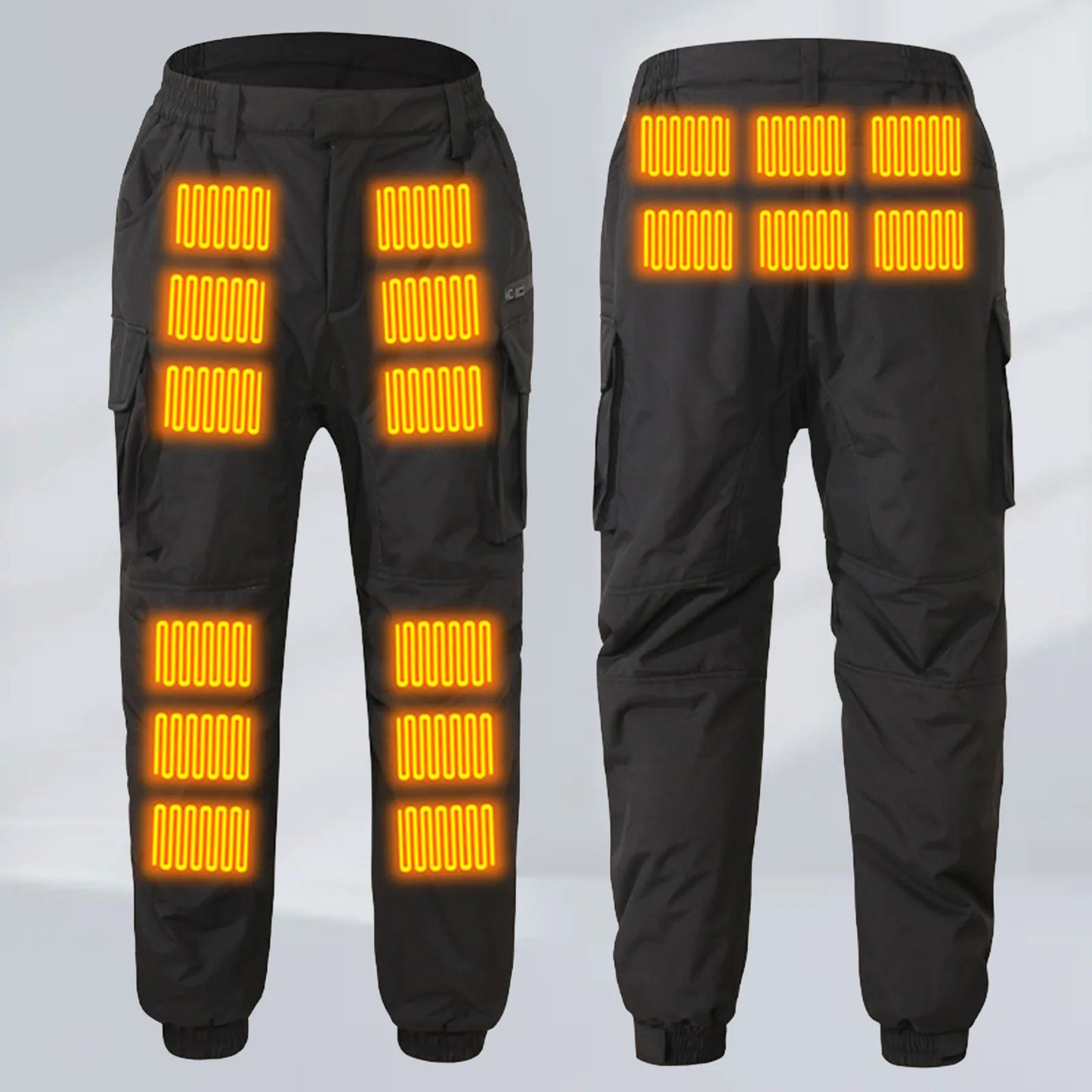 New Pants Men's Outdoor Heating Bottom Intelligent Thermostatic/Heated Trousers Belly Knee Cold Electric Outdoor Apparel