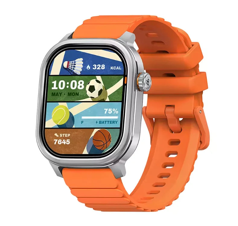 Original KOSPET PULSE Smart Watch Men Women 1.96" AMOLED BT Call/IP68 Waterproof 180 Freestyle Training Modes Fitness Monitoring
