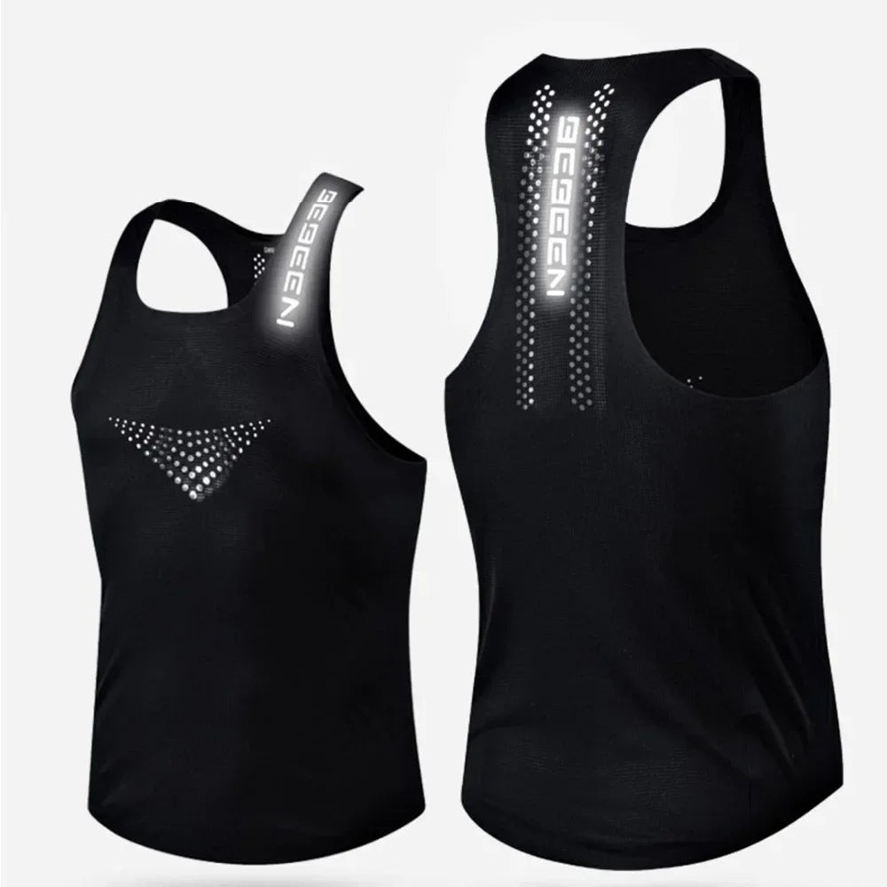 Men's Vest Mesh Breathable Quick Dry Outdoor Sports Sleeveless Top/Lightweight Slim Fit Tank Top Men's Fashion Summer New