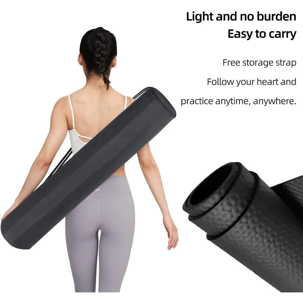 Large Non-Slip Exercise Mat 84x32 Inch Gym Flooring/for Home Workouts Yoga Weightlifting Cardio