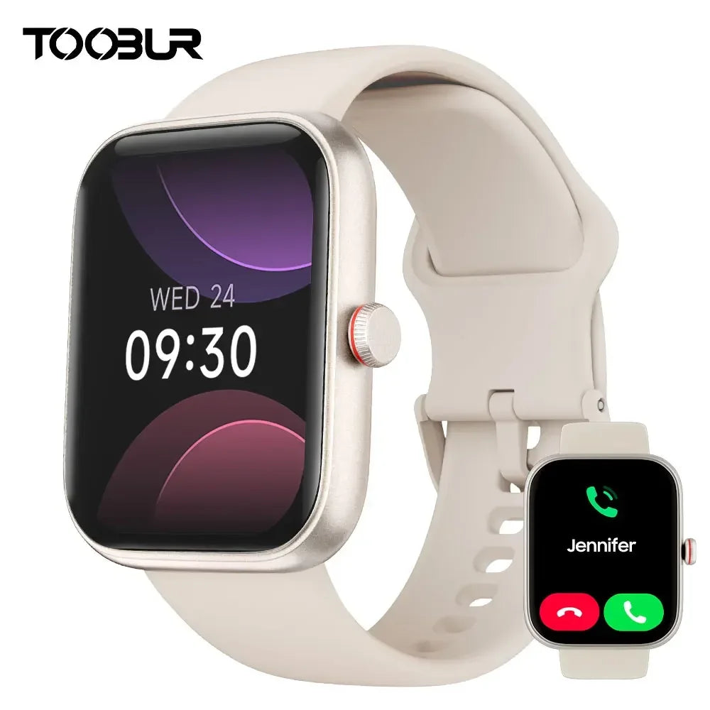 TOOBUR Smart Watch with fitness tracker sleep monitoring/watch face Smartwatch Compatible with Android&IOS