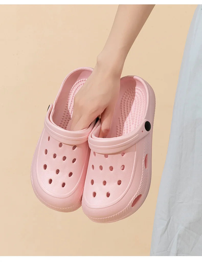 Women Home Slippers Sandals Summer Garden Clogs Shoes Beach Slipper Outdoor Waterproof Soft Slides Casual Anti Slip