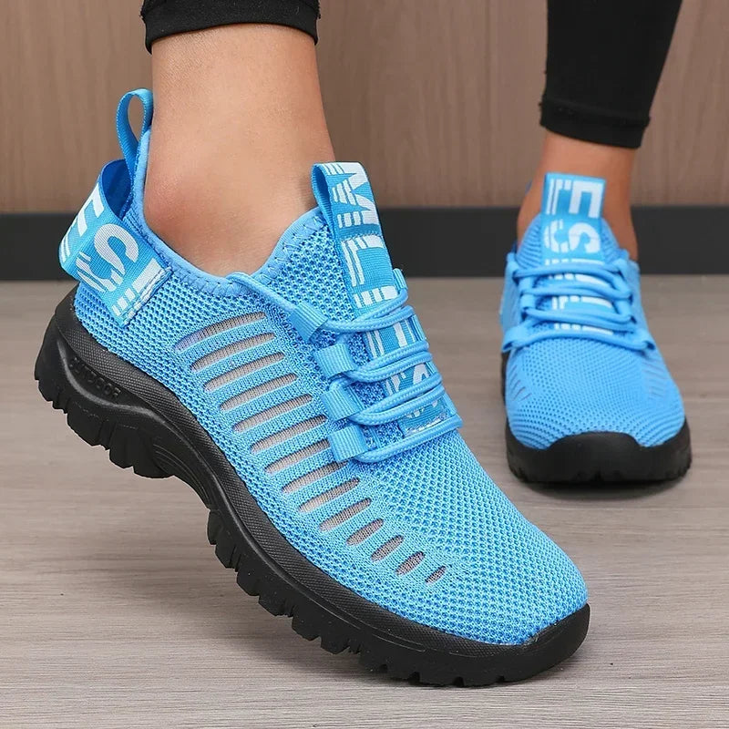 Women Fashion Running Shoe Breathable Lightweight Cushioned Sole/Sports Gym Outdoor Training Sneakers Quick Dry
